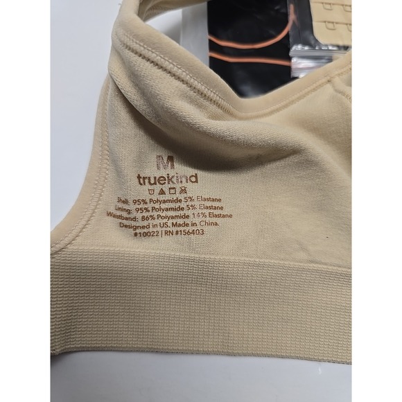 Truekind By Shapermint‎ Daily Comfort Wirefree Bra Size Medium Nude NEW - Picture 3 of 5
